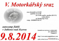Plakát na motosraz 2014